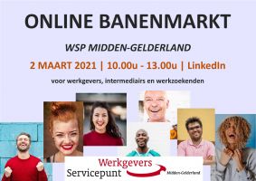 2 maart online banenmarkt WSP Midden-Gelderland